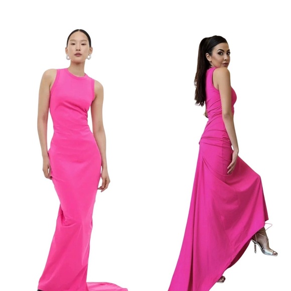 H&M Vibrant Pink Maxi Dress - Picture 2 of 13